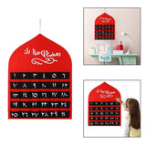 Maxbell Advent Calendar 2021 Ramadan Decorations 30 Days Eid Mubarak Hanging Felt Red
