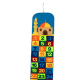 Maxbell Advent Calendar 2021 Ramadan Decorations 30 Days Eid Mubarak Hanging Felt Multicolor