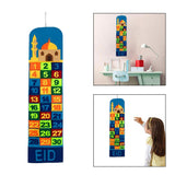 Maxbell Advent Calendar 2021 Ramadan Decorations 30 Days Eid Mubarak Hanging Felt Multicolor