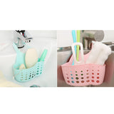 Maxbell Kitchen Sink Corner Hanging Drain Rack with Adjustable Button Light Green