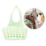 Maxbell Kitchen Sink Corner Hanging Drain Rack with Adjustable Button Light Green