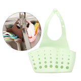 Maxbell Kitchen Sink Corner Hanging Drain Rack with Adjustable Button Light Green