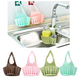 Maxbell Kitchen Sink Corner Hanging Drain Rack with Adjustable Button Khaki