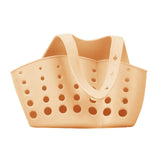 Maxbell Kitchen Sink Corner Hanging Drain Rack with Adjustable Button Khaki