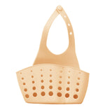 Maxbell Kitchen Sink Corner Hanging Drain Rack with Adjustable Button Khaki