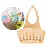 Maxbell Kitchen Sink Corner Hanging Drain Rack with Adjustable Button Khaki