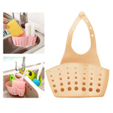 Maxbell Kitchen Sink Corner Hanging Drain Rack with Adjustable Button Khaki