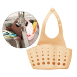 Maxbell Kitchen Sink Corner Hanging Drain Rack with Adjustable Button Khaki