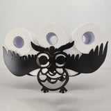 Toilet Paper Roll Holder Wall Mounted Storage Stand Home Bathroom Accs Owl