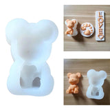 Maxbell Silicone Mold Baking Tool Valentines' Day Handmade Cake Candy Bakeware Bear