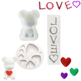 Maxbell Silicone Mold Baking Tool Valentines' Day Handmade Cake Candy Bakeware Heart