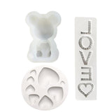 Maxbell Silicone Mold Baking Tool Valentines' Day Handmade Cake Candy Bakeware Love