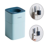 Toothpaste Dispenser Wall Mount for Bathroom Automatic Toothpaste Squeezer Blue