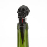Maxbell  Creative Skull Head Champagne Wine Bottle Stopper Plug for Wedding Black