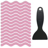 Maxbell Set of 24 Anti Slip Bath Tape Shower Pad w/ Shovel for Stairs Outdoors Pink