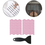 Maxbell Set of 24 Anti Slip Bath Tape Shower Pad w/ Shovel for Stairs Outdoors Pink