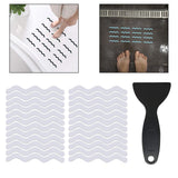 Set of 24 Anti Slip Bath Tape Shower Pad w/ Shovel for Stairs Outdoors Gray