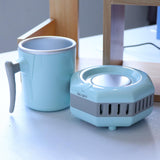 Maxbell Portable Quick Electric Beverage Cup Cooler for Milk Coffee Blue