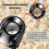 Maxbell Hot Air Electric Popcorn Popper Maker Machine Fat-Free Removable Cover White