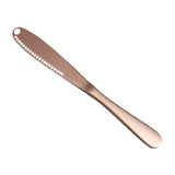 Maxbell Stainless Steel Butter Knife Sandwich Spreader Grater Slicer Rose Golden
