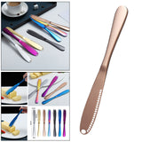 Maxbell Stainless Steel Butter Knife Sandwich Spreader Grater Slicer Rose Golden