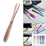 Maxbell Stainless Steel Butter Knife Sandwich Spreader Grater Slicer Rose Golden