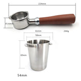 Maxbell Coffee Portafilter with Dosing Cup for 51/54mm Espresso Machine 54mm +3 ears