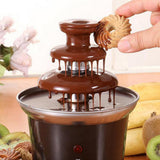 Maxbell Electirc Mini Chocolate Fondue Fountain Machine 3 Tiers BBQ Sauce Ranch