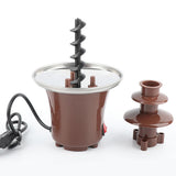 Maxbell Electirc Mini Chocolate Fondue Fountain Machine 3 Tiers BBQ Sauce Ranch