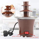 Maxbell Electirc Mini Chocolate Fondue Fountain Machine 3 Tiers BBQ Sauce Ranch