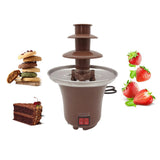 Maxbell Electirc Mini Chocolate Fondue Fountain Machine 3 Tiers BBQ Sauce Ranch
