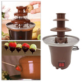 Maxbell Electirc Mini Chocolate Fondue Fountain Machine 3 Tiers BBQ Sauce Ranch