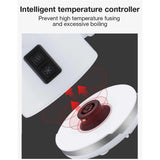 Maxbell Electric Milk Frother Hot Cold Foam Maker Milk Warmer for Latte Art EU Red