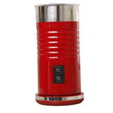 Maxbell Electric Milk Frother Hot Cold Foam Maker Milk Warmer for Latte Art EU Red