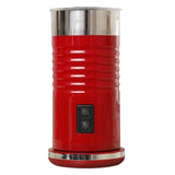 Maxbell Electric Milk Frother Hot Cold Foam Maker Milk Warmer for Latte Art EU Red