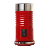 Maxbell Electric Milk Frother Hot Cold Foam Maker Milk Warmer for Latte Art EU Red