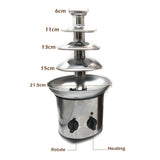 Maxbell 35-Ounce 4-Pound Capacity Electric Chocolate Fondue Fountain For BBQ Sauce