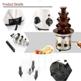 Maxbell 35-Ounce 4-Pound Capacity Electric Chocolate Fondue Fountain For BBQ Sauce