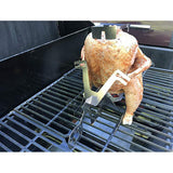 Maxbell Motorcycle Style Barbecue Grill Chicken Stand Beer Holder