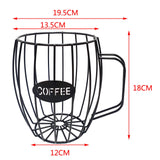 Maxbell Universal Coffee Capsule Storage Basket Coffee Vintage Baskets Cup Black