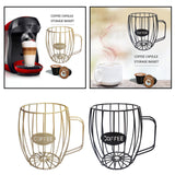 Maxbell Universal Coffee Capsule Storage Basket Coffee Vintage Baskets Cup Black