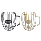 Maxbell Universal Coffee Capsule Storage Basket Coffee Vintage Baskets Cup Black