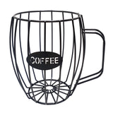 Maxbell Universal Coffee Capsule Storage Basket Coffee Vintage Baskets Cup Black