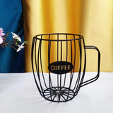 Maxbell Universal Coffee Capsule Storage Basket Coffee Vintage Baskets Cup Black