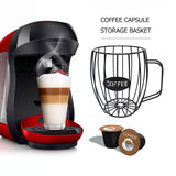 Maxbell Universal Coffee Capsule Storage Basket Coffee Vintage Baskets Cup Black