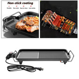 Maxbell Korean Indoor Electric BBQ Grill Machine Fast Heat Up Low-Fat Meals US M