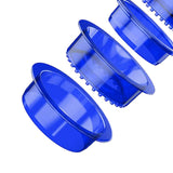 Maxbell Sandwich Cutter and Sealer for Kids Childrens  Portable blue round 5pcs