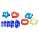 Maxbell Sandwich Cutter and Sealer for Kids Childrens  Portable blue round 5pcs