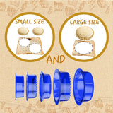 Maxbell Sandwich Cutter and Sealer for Kids Childrens  Portable blue round 5pcs