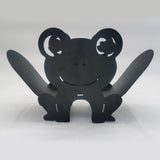 Free Standing Iron Toilet Paper Holder Bathroom Animal Shape Storage Rack Frog